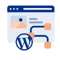 content management system wordpress web development service icon 01