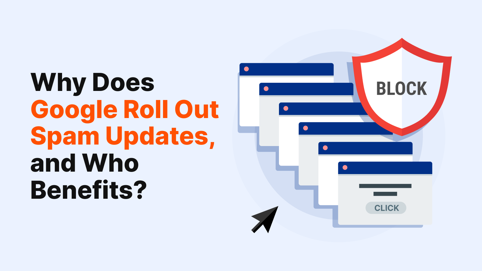 Text on right side about google seo updates